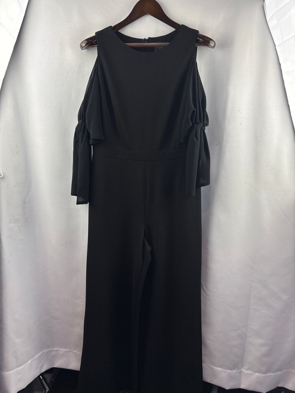 Women’s Taylor Size 8 Black Pantsuit w/ Shoulder Cutouts